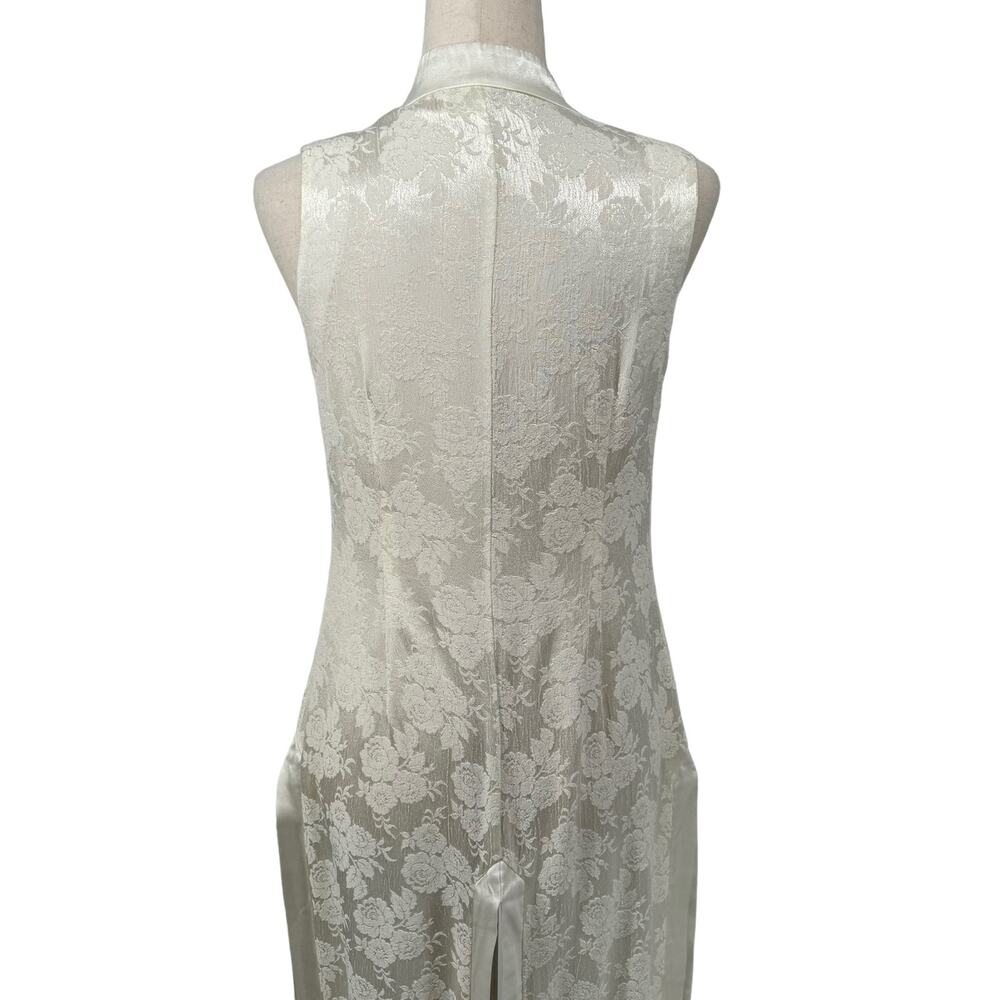 Vtg Cache High Collar Button Down Longline Vest 8… - image 8